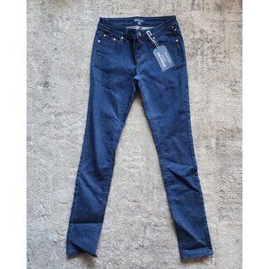 NEW Dickies Girl Size 5 Jeans Dark Wash Indigo Denim Mid Rise Super Skinny